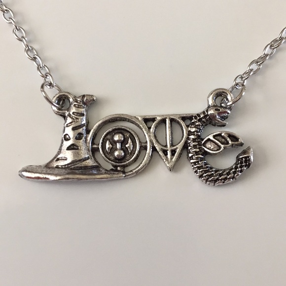 Icecreamsoda19 Jewelry - NWT Love Harry Potter Necklace Hogwarts Sorting Hat Snake Pendent Charm Time